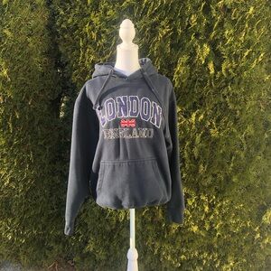 Navy Blue London England Hoodie